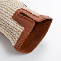 Lancaster - Crochet Back Leather Driving Gloves in Cognac