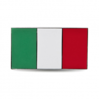 Enamel Italian Flag Stick On Badge