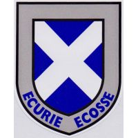 Ecurie Ecosse Scottish Saltire Shield Sticker