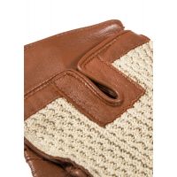 Crochet Back Leather Driving Glove