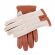 Crochet Back Leather Driving Gloves in Cognac